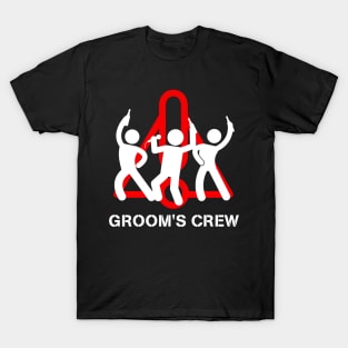 Groom's Crew Groom Groomsmen Bachelor Party Gift For Him men T-Shirt